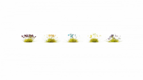 NOCH 06805 Blumen, (gr/ge, bl/weiß, Heide, Korn, Lavendel) 250 Stück