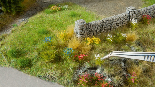 Preview: NOCH 06805 Blumen, (gr/ge, bl/weiß, Heide, Korn, Lavendel) 250 Stück