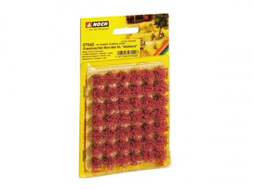 NOCH 07042 Grasbüschel Mini-Set »blühend«, rot veredelt, 9mm