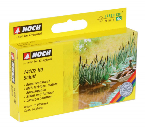 NOCH 14102 H0 Laser-Cut minis »Schilf«, 16 Pflanzen