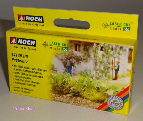 NOCH 14136 H0 LC minis »Pestwurz«, 18 Pflanzen