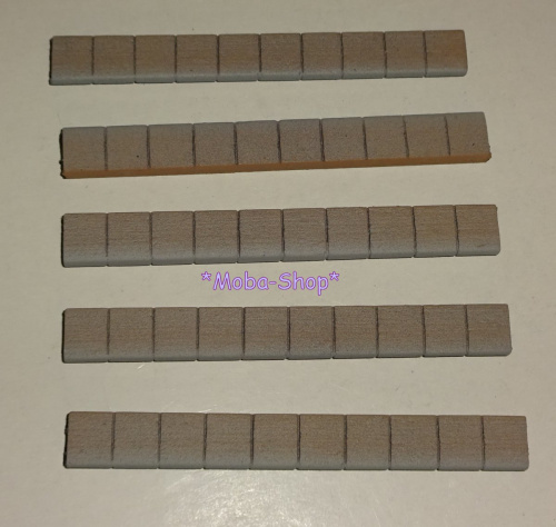 Preview: NOCH 14236 H0 Laser-Cut minis »Mauerabschlusskanten«