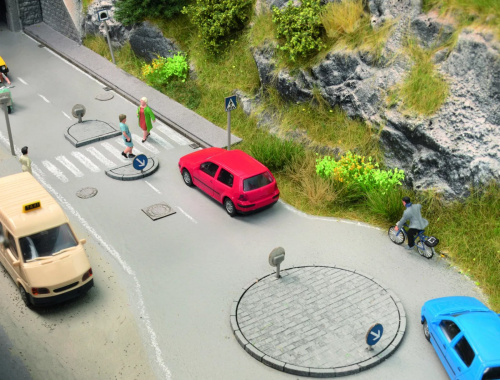 NOCH 14388 H0 Laser-Cut minis »Verkehrsinsel-Set«