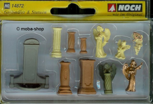 Preview: NOCH 14872 H0 Grabmähler & Statuen