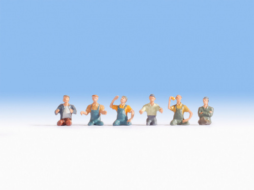 NOCH 15244 H0 LKW-Fahrer und Beifahrer, 6 Figuren, (ohne Beine)