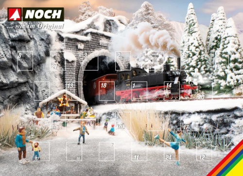 NOCH 15999 H0 Adventskalender A3 (24 Figuren)