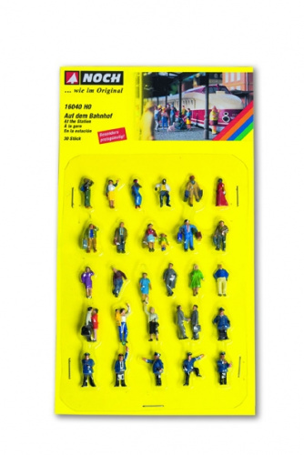 NOCH 16040 H0 Mega-Sortiment »Auf dem Bahnhof«