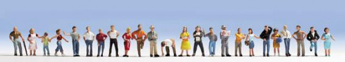 NOCH 16104 H0 XL Set Passanten, 24 Figuren