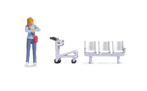 NOCH 16528 H0 Tiny-Scenes »Auf dem Bahnsteig«