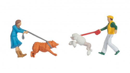NOCH 16602 H0 Funny-Scenes »Hundebegegnung«