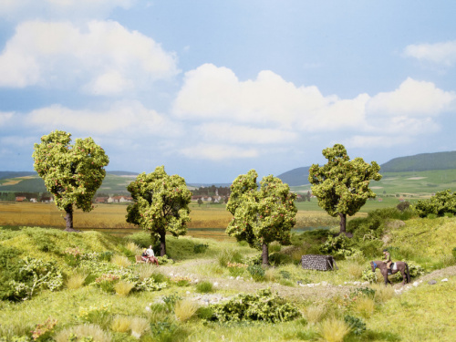 NOCH 21002 H0/TT/N 4x  Apfelbaum mit Äpfel