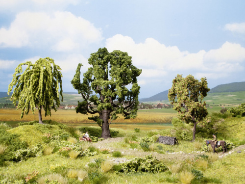 NOCH 21008 H0/TT/N 1x Eiche, 1x Trauerweide, 1x Vogelbeere