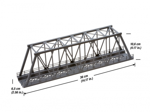 Preview: NOCH 21320 H0 Kasten-Brücke 36cm