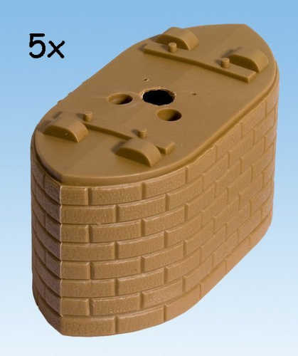 NOCH 21400 H0 5 Pontonpfeiler-Elemente 30mm hoch