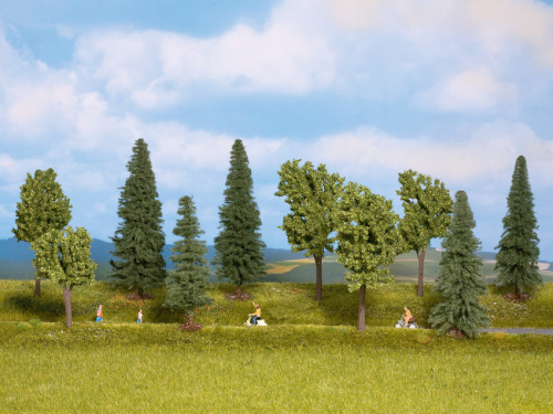 NOCH 24220 H0/TT Mischwald, 10 Bäume