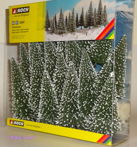 Preview: NOCH 24681 H0/TT/N Schneetannen, 16 Stück, 10-14 cm hoch