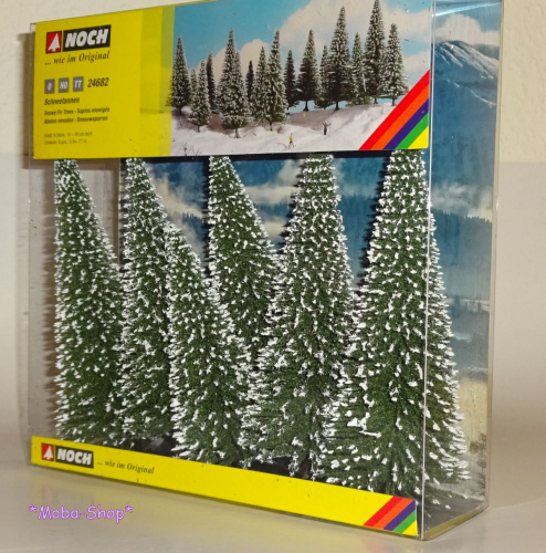 Preview: NOCH 24682 H0/TT/N Schneetannen, 6 Stück, 14-18 cm hoch