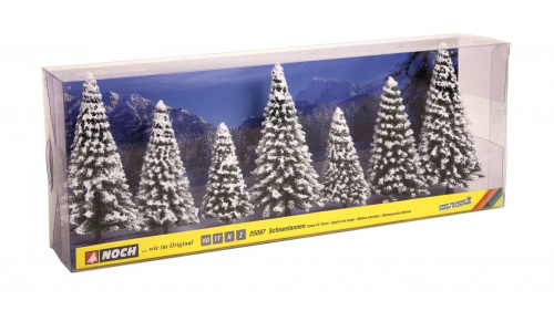 NOCH 25087 Schneetannen, 7 Stück, 8-12cm hoch