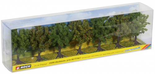 Preview: NOCH 25090 H0/TT/N/Z Obstbäume, grün, 7 Stück