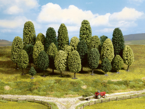 NOCH 26301 H0/TT Laubbäume, 25 Stück