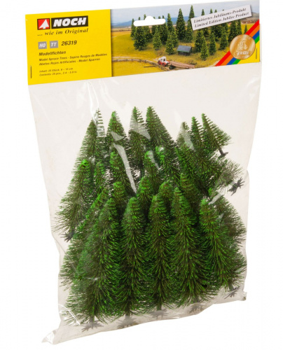 NOCH 26319 Modellfichten, 25 Stück, 6-15 cm hoch