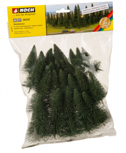 NOCH 26332 Stecktannen, 25 Stück, 6-15 cm hoch