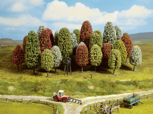 NOCH 26406 H0/TT Frühlingsbäume, 10 Stück