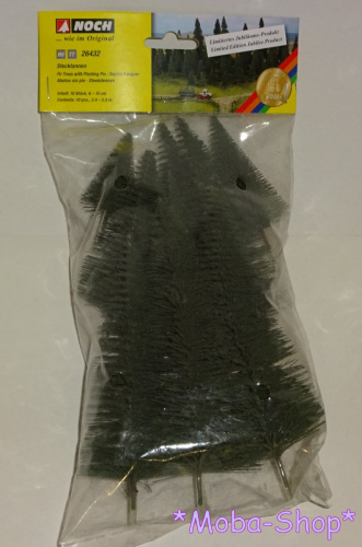NOCH 26432 Stecktannen, 10 Stück, 6-15 cm hoch