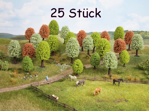 NOCH 26806 Frühlingsbäume, 25 Stück