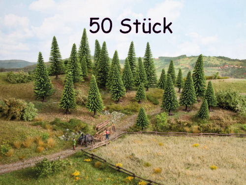 NOCH 26821 Modelltannen, 50 Stück