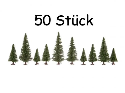 NOCH 26831 Stecktannen, 50 Stück, 5-14 cm hoch