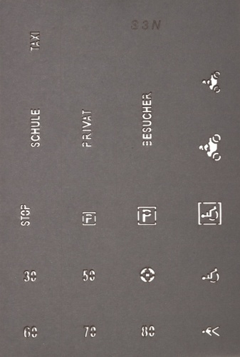 Preview: NOCH 34240 N Straßenmarkierungs-Schablonen