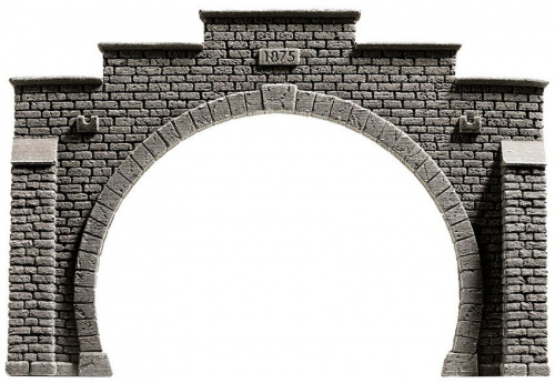 NOCH 34852 N »Steinmauer« Tunnel-Portal, 2-gleisig