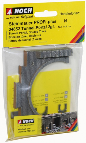 Preview: NOCH 34852 N »Steinmauer« Tunnel-Portal, 2-gleisig
