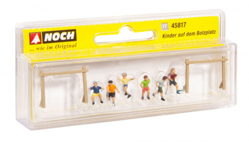 Preview: NOCH 45817 TT Kinder auf dem Bolzplatz