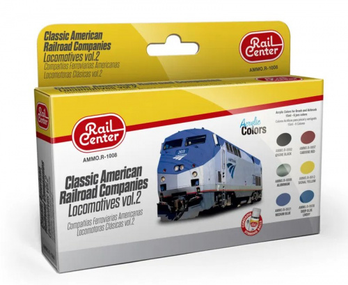 NOCH/AMMO 4601008 Farb-Set: Amerikanische Eisenbahngesellschaften 2