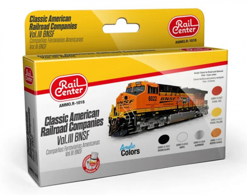 NOCH/AMMO 4601018 Farb-Set: Amerikanische Eisenbahngesellschaften BNSF