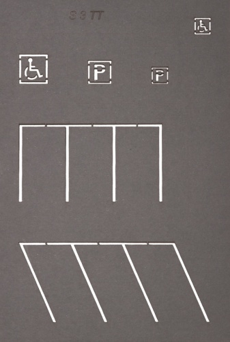 Preview: NOCH 48600 TT Straßenmarkierungs-Schablonen