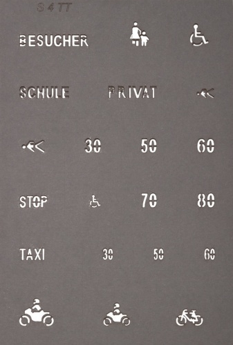 Preview: NOCH 48600 TT Straßenmarkierungs-Schablonen