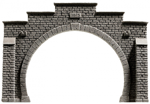 NOCH 58052 H0 »Steinmauer« Tunnel-Portal, 2-gleisig