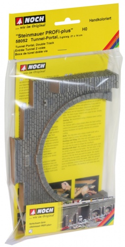 Preview: NOCH 58052 H0 »Steinmauer« Tunnel-Portal, 2-gleisig