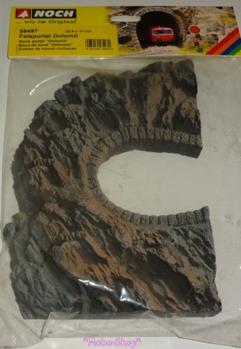 Preview: NOCH 58497 H0 Felsportal Dolomit, 1-gleisig