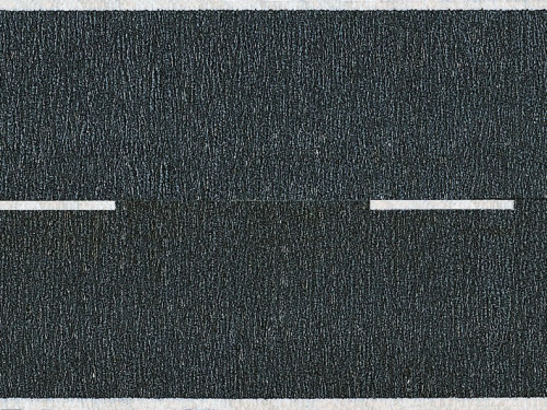 NOCH 60410 H0 Straßenkrepp Teerstraße, schwarz, 48 mm breit