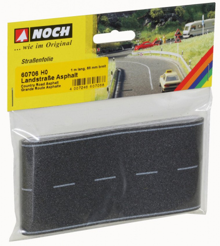 Preview: NOCH 60706 H0 Strassenfolie Landstrasse Asphalt