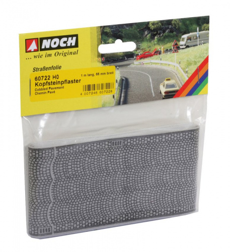 Preview: NOCH 60722 H0 Strassenfolie Kopfsteinpflaster