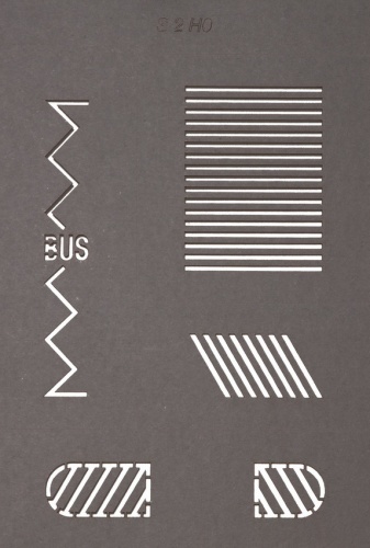 Preview: NOCH 60745 H0 Straßenmarkierungs-Schablonen