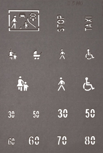 NOCH 60745 H0 Straßenmarkierungs-Schablonen