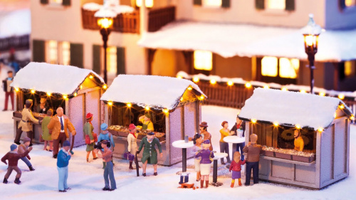 NOCH 66412 H0 LC Weihnachtsmarktbuden