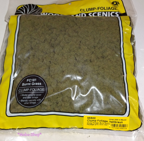 Preview: NOCH 95500 (Woodland FC181) Clump Foliage, hellbraun
