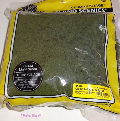 Preview: NOCH 95510 (Woodland FC182) Clump Foliage, hellgrün